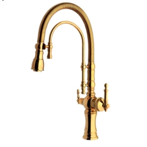 شیر فنری دو منظوره تصفیه دار سورنا رنگ طلایی