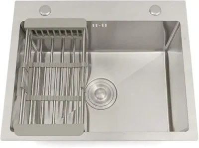 سینک تک لگن هایشین سایز 40*40 رنگ کروم