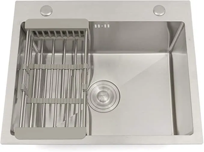 سینک تک لگن هایشین سایز 40*40 رنگ کروم